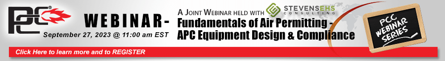 Joint PCC-StevensEHS Webinar announcement
